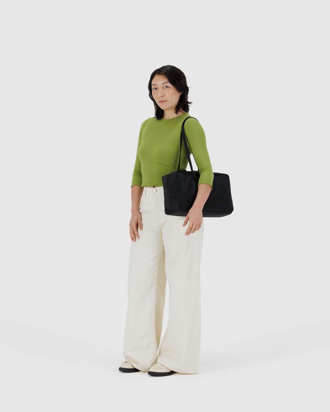 Medium Nylon Bowler Bag - Black - Daily Home Pick