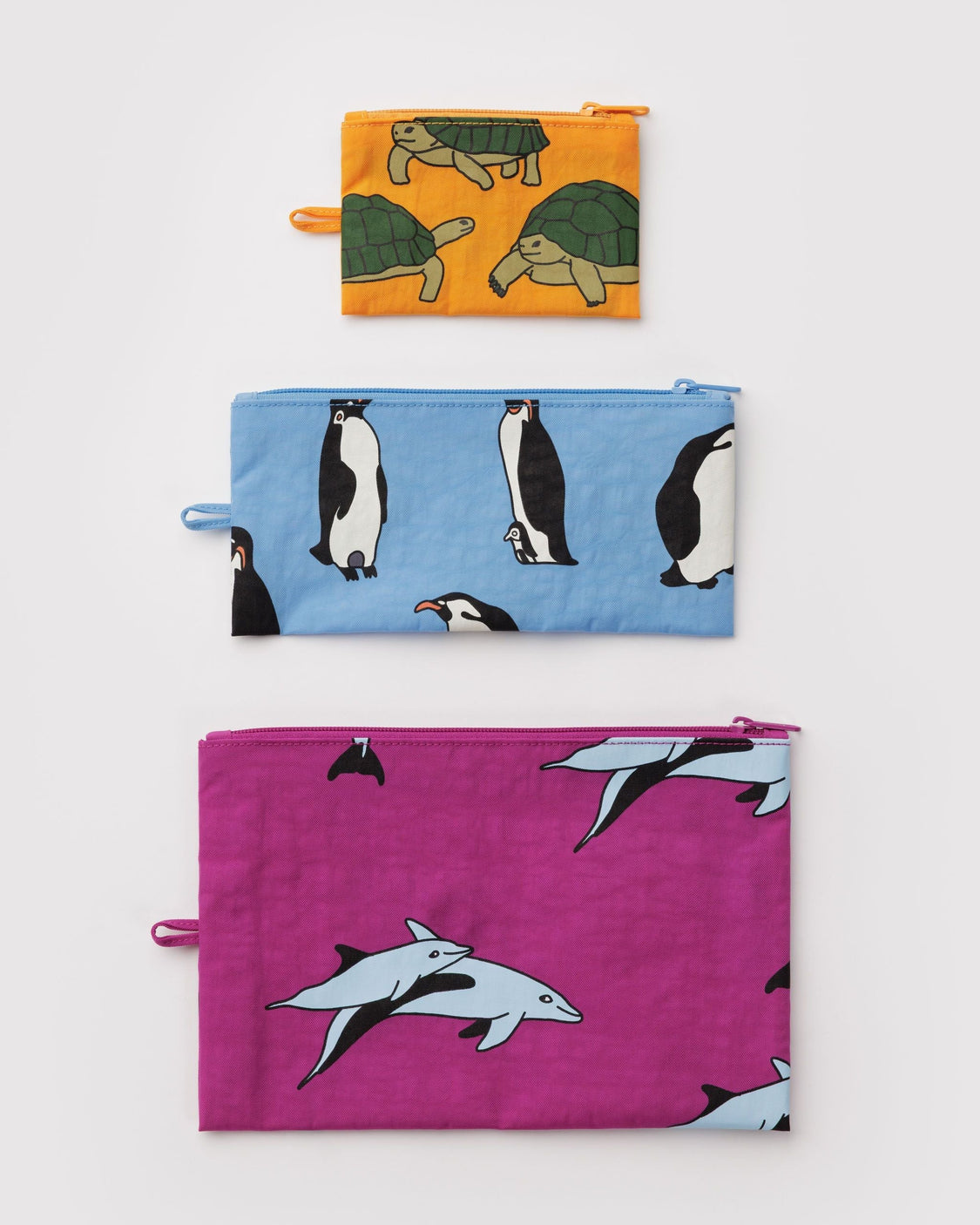 Flat Pouch Set - Vacation Animals - Premium Utility Storage