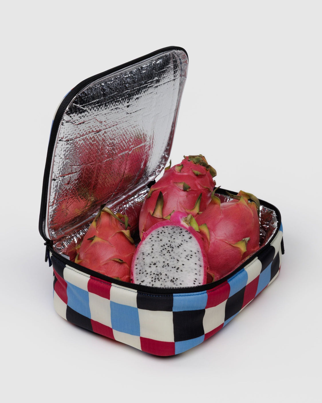 Lunch Box - Painted Check - Zip Desk Pouch