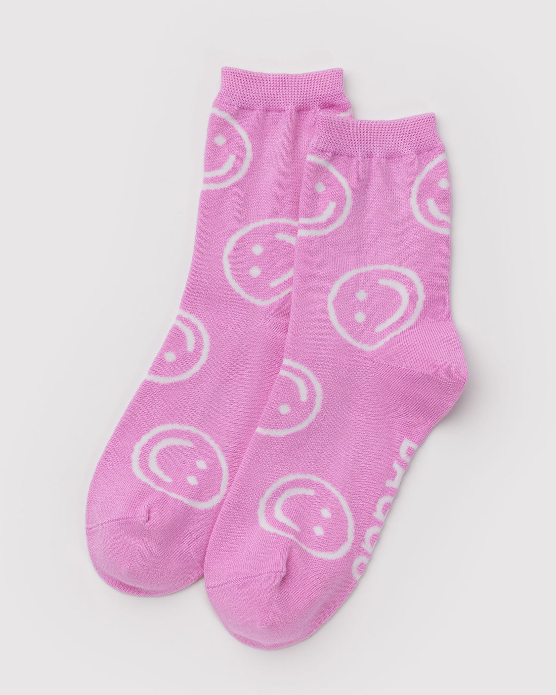 Crew Sock - Pink Happy - Bright Home Touch