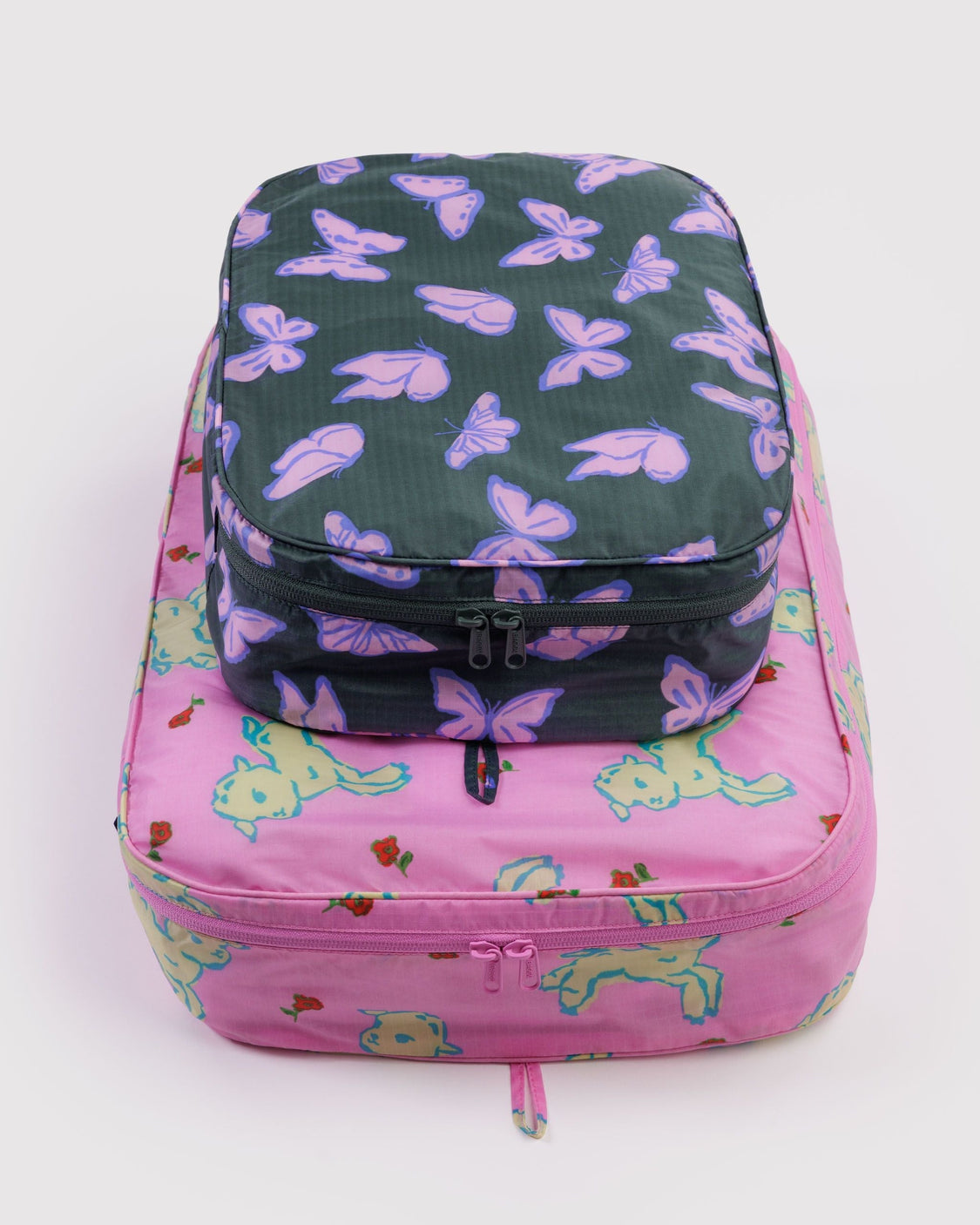 Large Packing Cube Set - Spring Animals - Bright Travel Trio