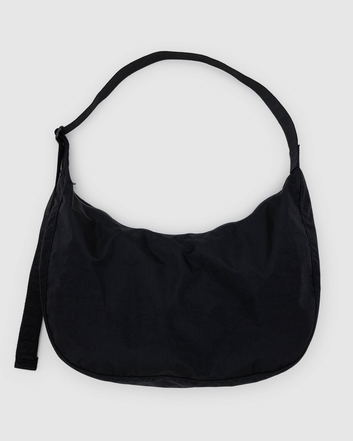 Large Nylon Crescent Bag - Black - City Utility Style