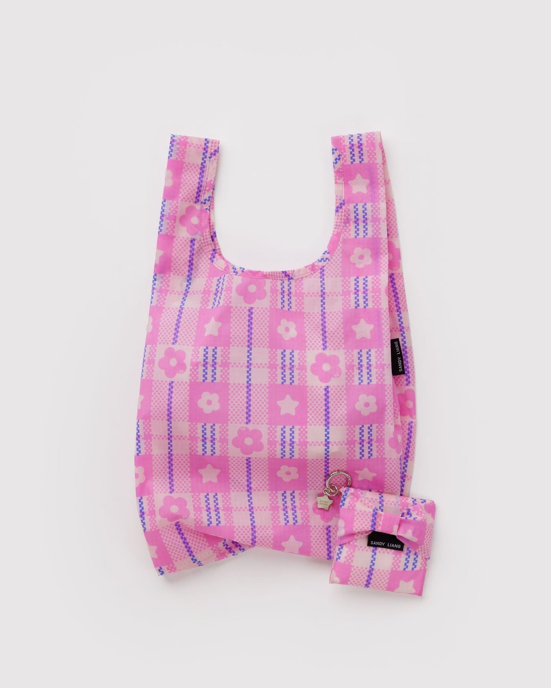 Baby Bow Baggu - Market Plaid Pink - City Tote